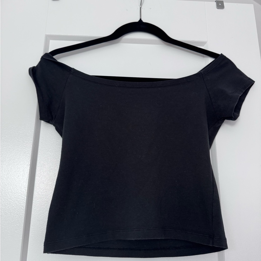 Brandy Melville Black Off-Shoulder Women's Top